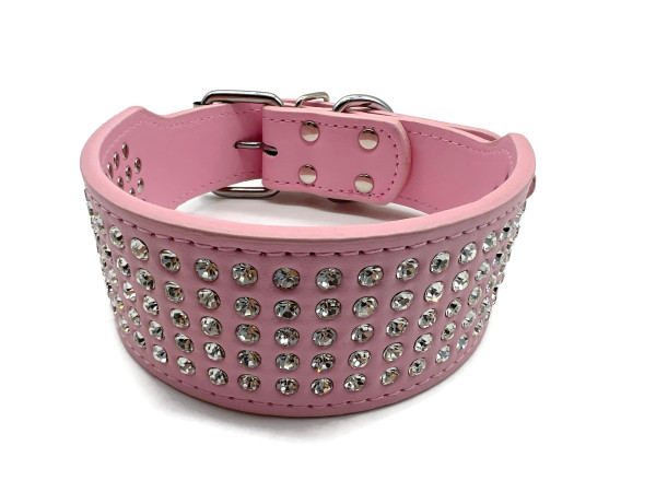 Halsband für 35 cm bis 43 cm Halsumfang in Rosa