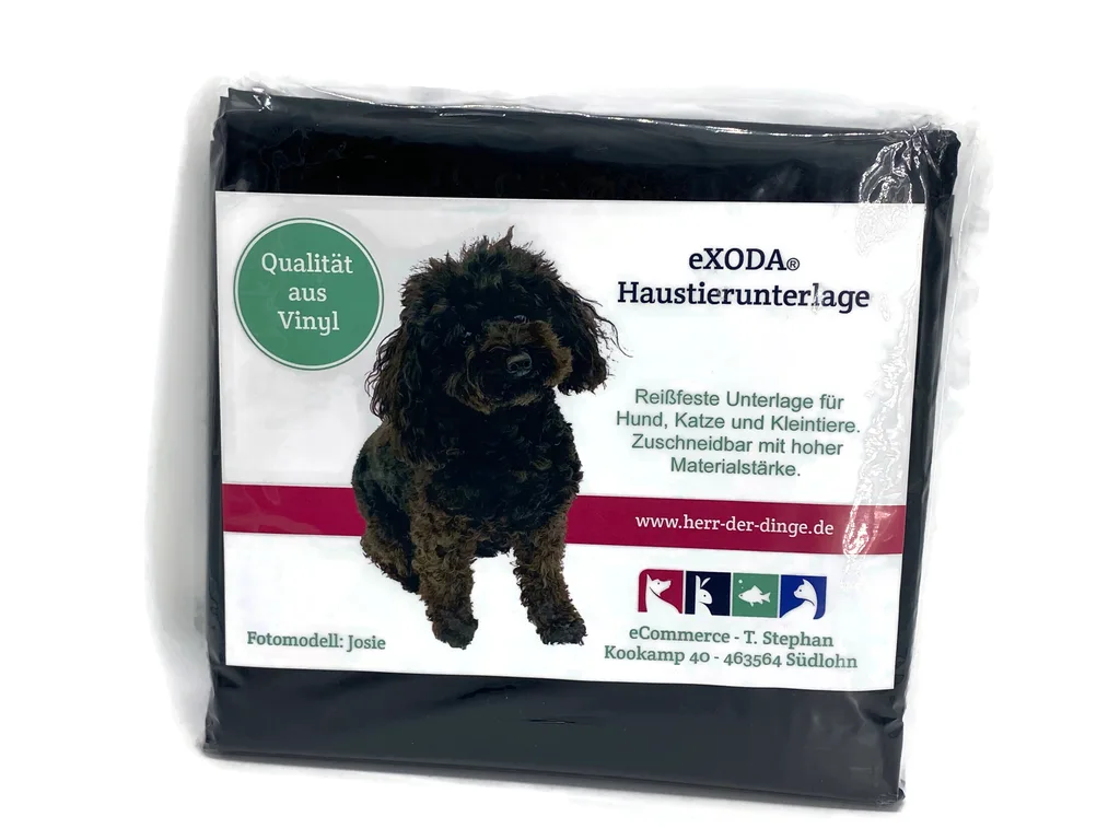 Haustier Unterlage für Hunde und Katzen abwaschbar Schwarz flexibel für drinnen draussen