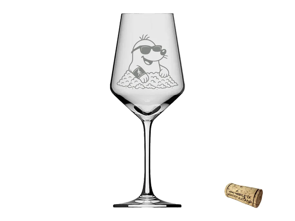 Weinglas Maulwurf 350ml spülmaschinenfest elegantes Design ideal für gesellige Abende