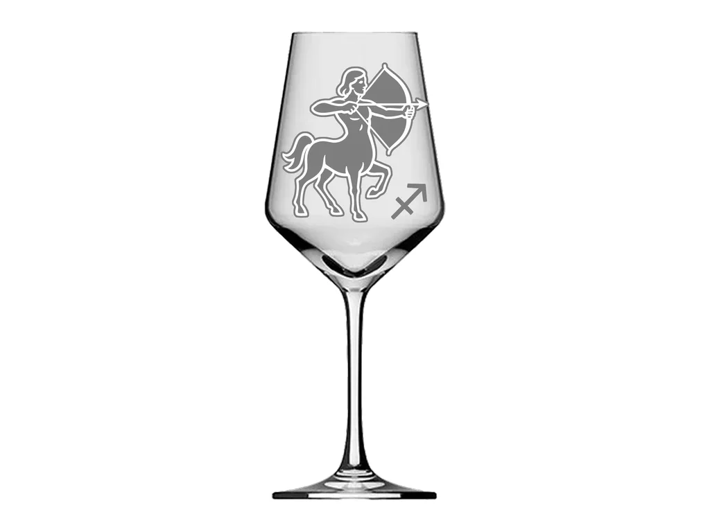 Weinglas Schütze 350ml spülmaschinenfest elegantes Design für Weinliebhaber ideal für besondere Anlässe
