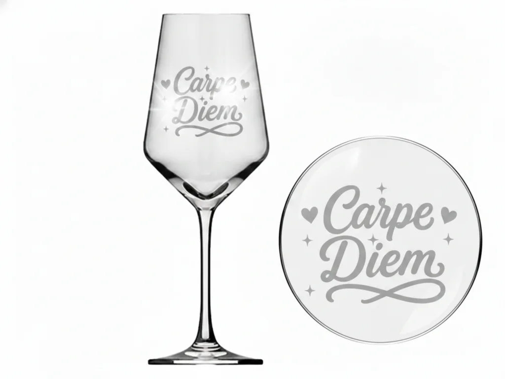 Weinglas Gravur Carpe Diem 350ml spülmaschinenfest und vielseitig einsetzbar