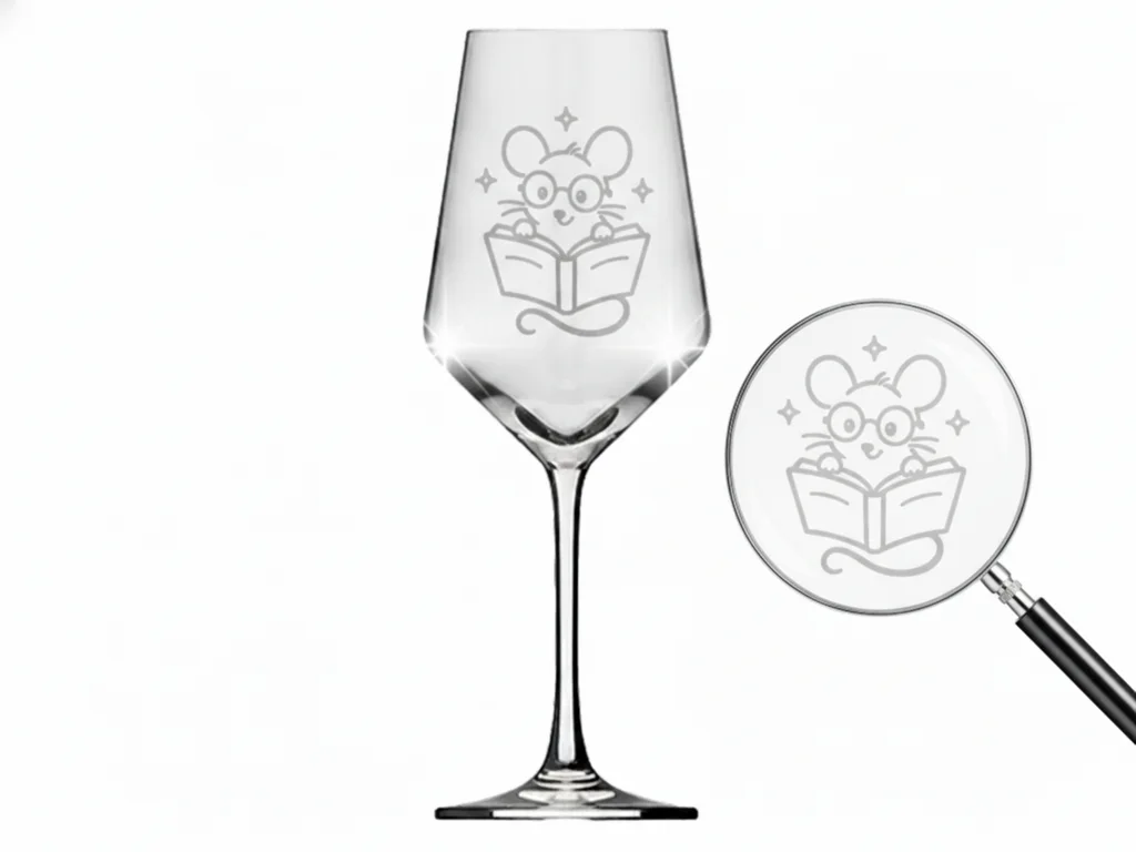 Weinglas Gravur Leseratte 350ml spülmaschinenfest für Bücherliebhaber